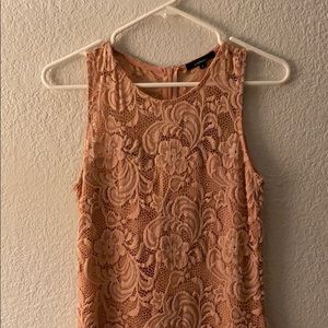 pink lace dress